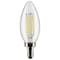 Satco 5.5-Watt B11 LED - Clear - Candelabra Base - 3000K - 500 Lumens - 120 Volts, 2PK S21828 - alternate 1